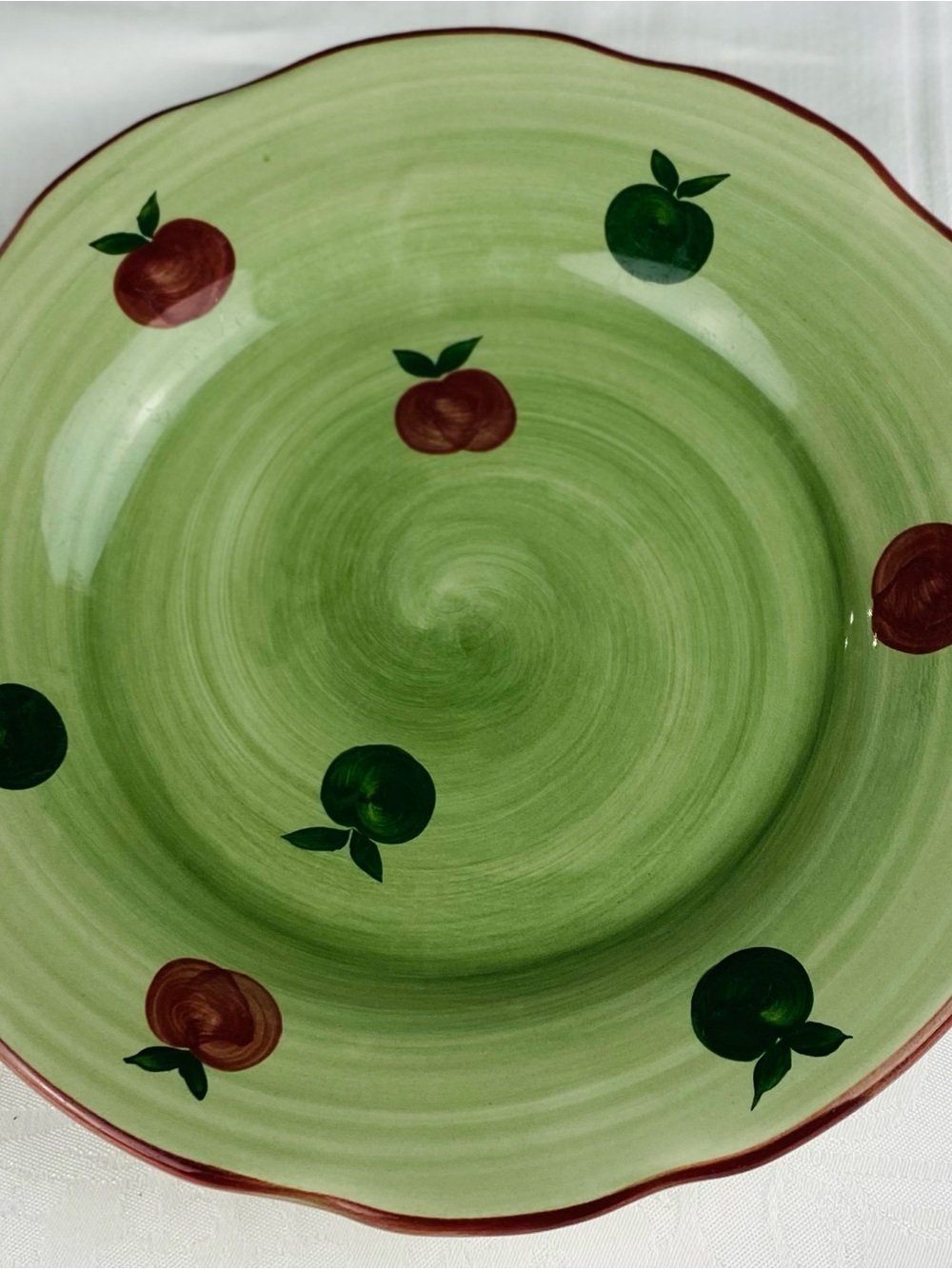 Franciscan Apple Pie Vintage Hand Painted Salad Plate - 8.5” wide